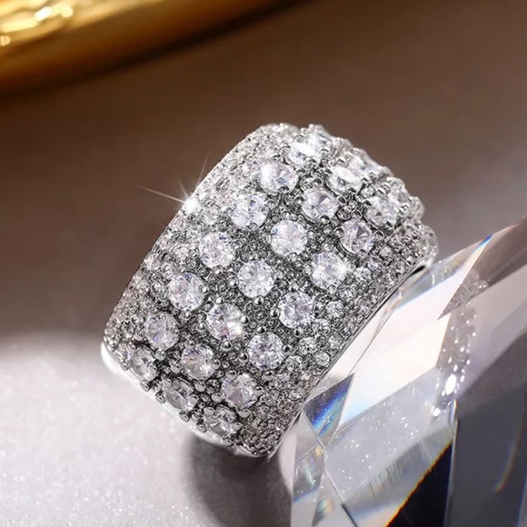 STERLING SILVER WIDE RING - Picture 2 of 3